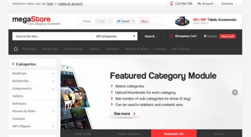 MegaStore — Themeforest OpenCart Theme