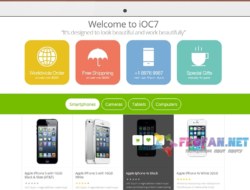 iOC7 – A responsive OpenCart theme with modern flat design