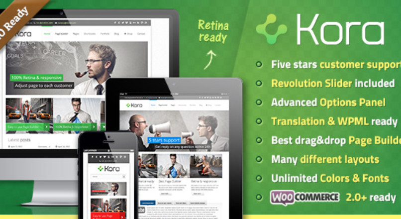 Kora — премиум тема для WordPress