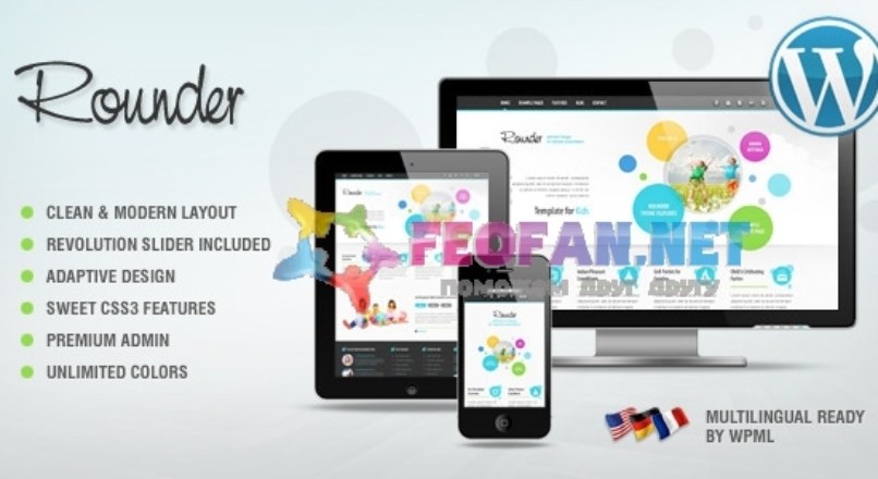 Rounder: Multi-Purpose Adaptive WordPress Theme