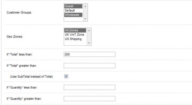 Minimum Order / Maximum Order Limits (OCv156.4)