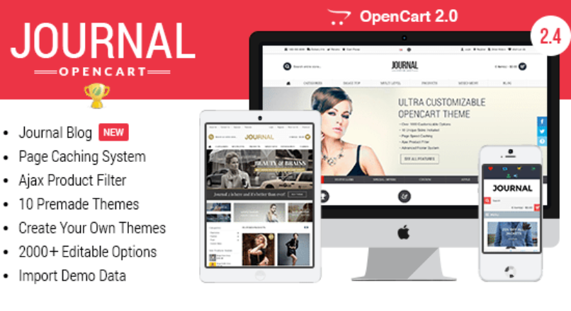 ThemeForest — Journal v.2.4.5 — Advanced Opencart Theme Framework