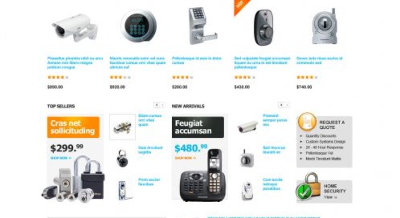 Home Security Responsive OpenCart Theme