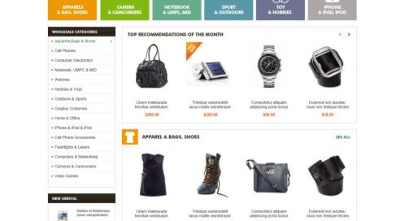 OpenCart SuperMarket Theme