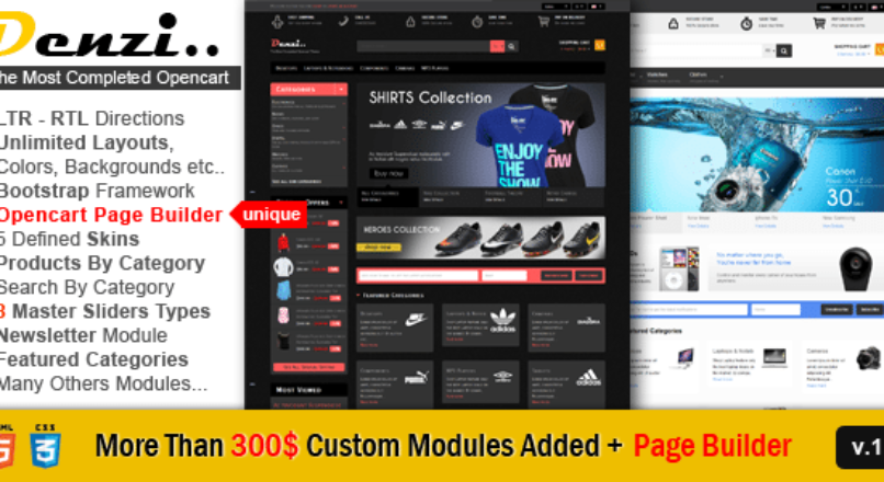 Denzi Premium Opencart Theme