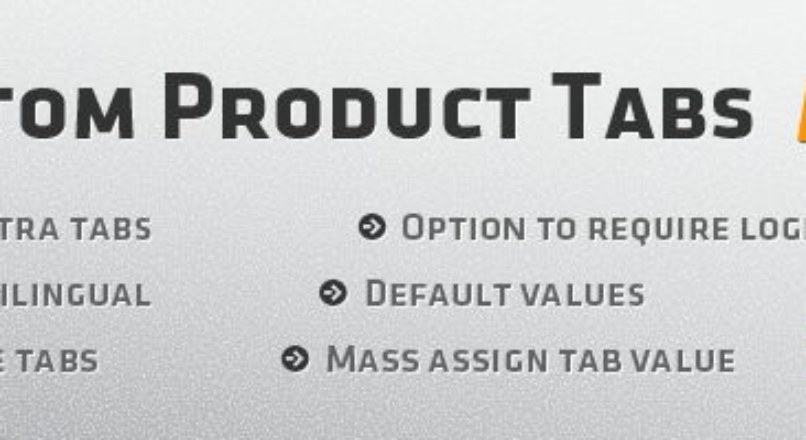 Custom Product Tabs Pro / Unlimited Tabs