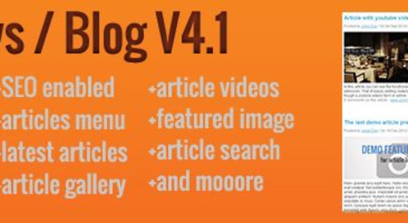 Blog / News V4.2 — extension for opencart rus