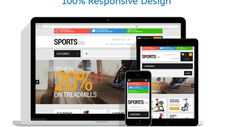 Active Sports Store OpenCart Template
