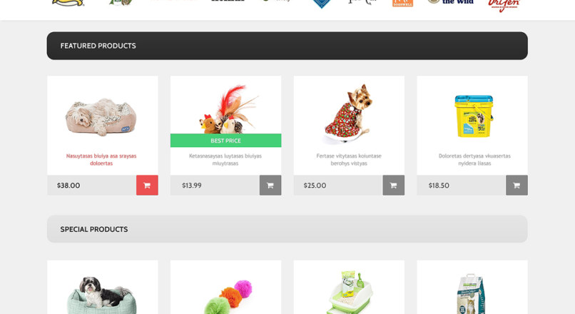 Template Monster — Dog Responsive — OpenCart Template