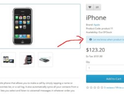 Alert Customers — When Product is in Stock