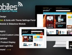 Opencart -1.5 GLMobiles theme