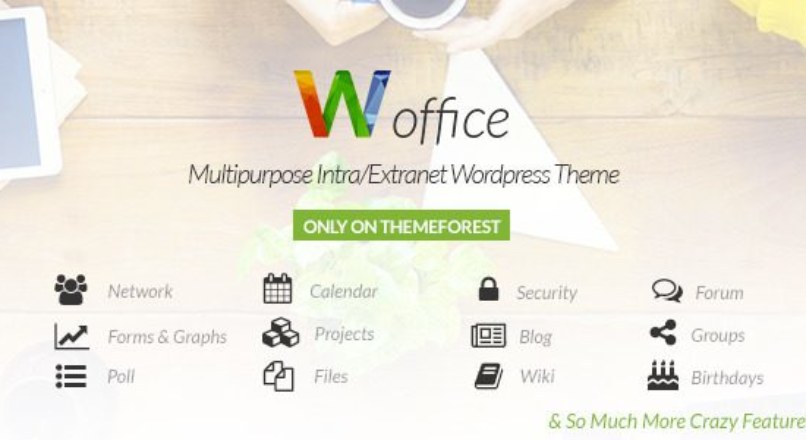 Woffice v1.4.4 – Intranet/Extranet WordPress Theme