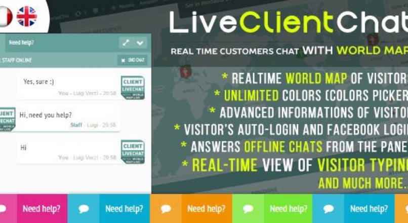 Live Client Chat v1.0 – Help Chat With Visitors Map
