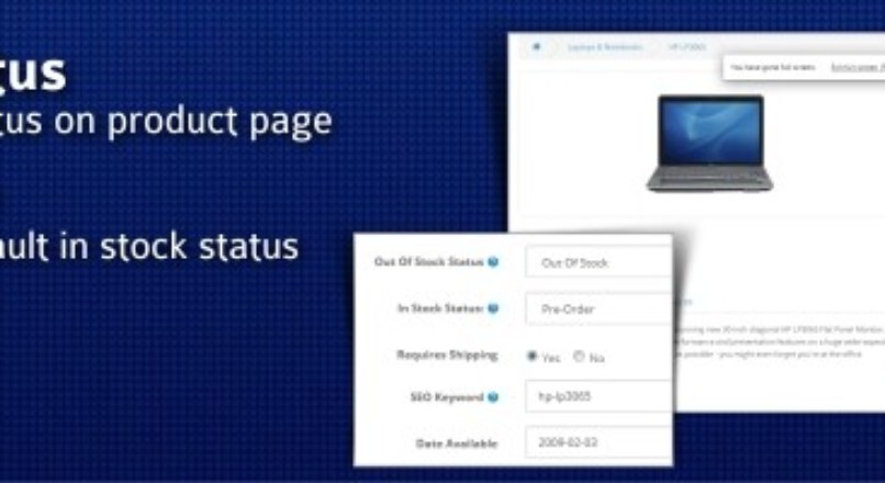 In Stock Status (OC 2.0+)