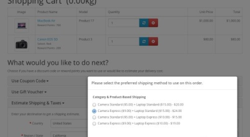 Category & Product-Based Shipping