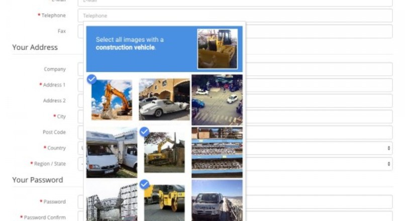 Account Registration Captcha
