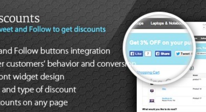 SocialDiscounts — Like/Share/Tweet to get a discount