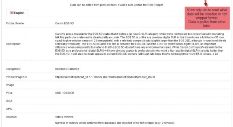 SEO with Google Rich Snippet for Products