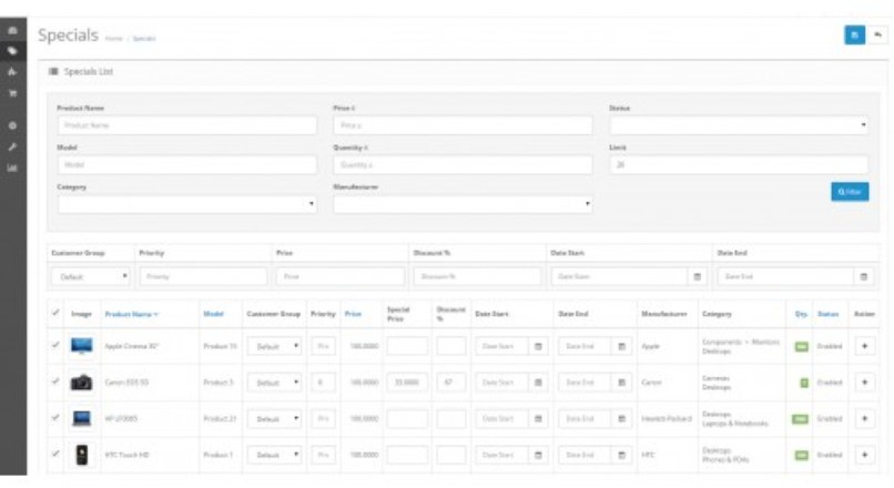 Special Products Editor
