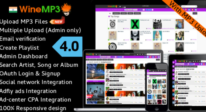 CodeCanyon — WineMP3 v4.0 — Music Search Engine With MP3 Uploading
