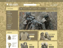 OpenCart шаблон военной тематики №54712