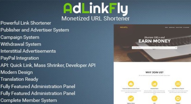 AdLinkFly — Monetized URL Shortener