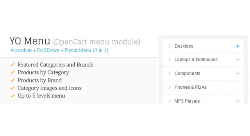 YO Menu (category menu module) updated 1. march 2017