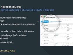 AbandonedCarts 5.5 (null) for OpenCart 2.x, 3.0 (beta)
