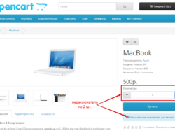 Переключение количества кратно минимальному на Opencart 2
