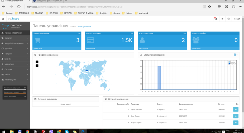 Украинский язык украинская локализация opencart 2 x.x v.3.0.1