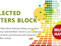 Selected Filters Block — A nice addition to your filter module