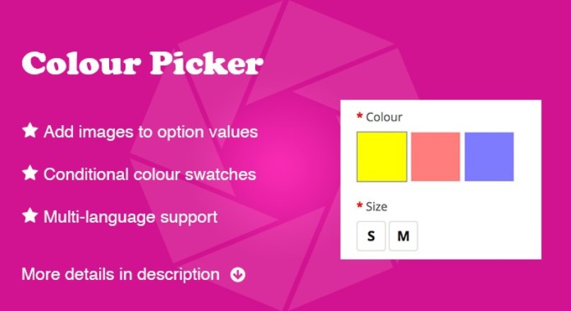 Colour Picker Opencart 1.5 — 2.3 vqmod