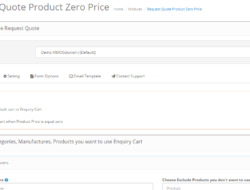 Request Quote when product Zero Price