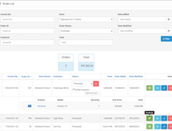 Improved Admin Order List (AJAX) for OC 2.х