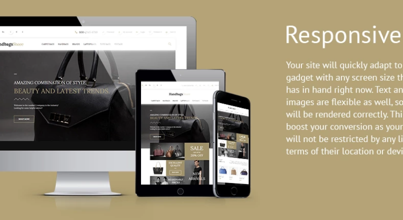 Handbags — Магазин сумок — OpenCart Template