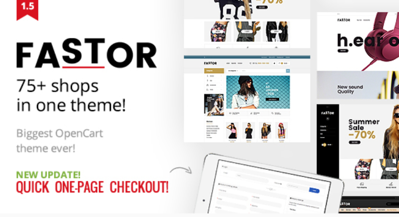 Fastor — Multipurpose Responsive Opencart Theme v1.5.1 full
