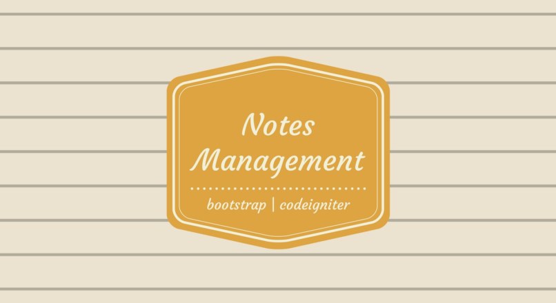 Personal Notes Management System