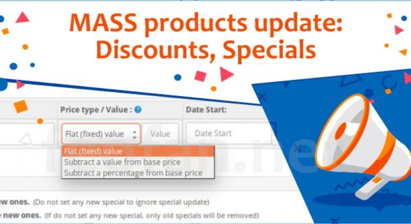 MASS products update: Discounts, Specials v.5.0.1