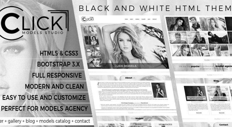 Click Models Studio — HTML Template