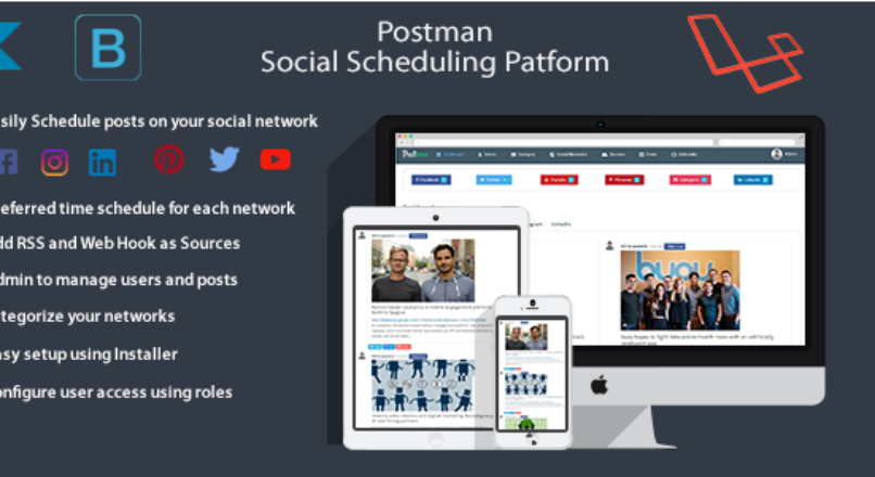 Postman (Facebook/Twitter/Youtube/Instagram) Scheduling Platform
