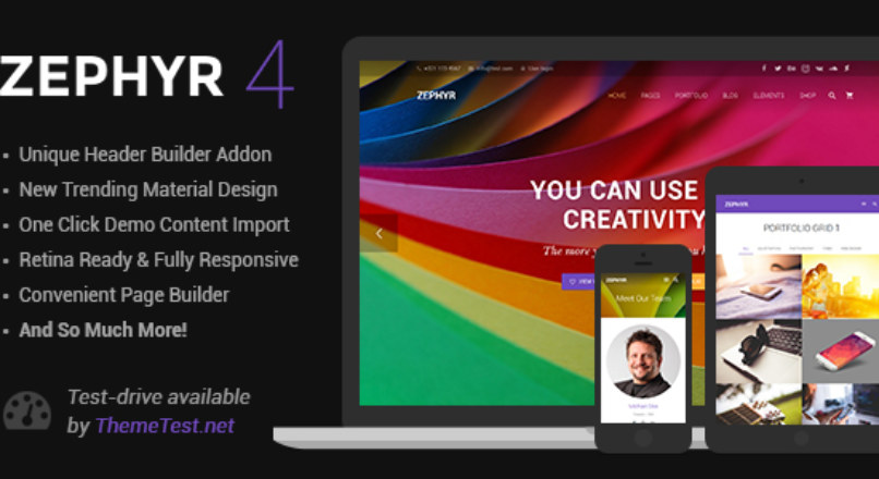 Zephyr | Material Design Theme v_4.10