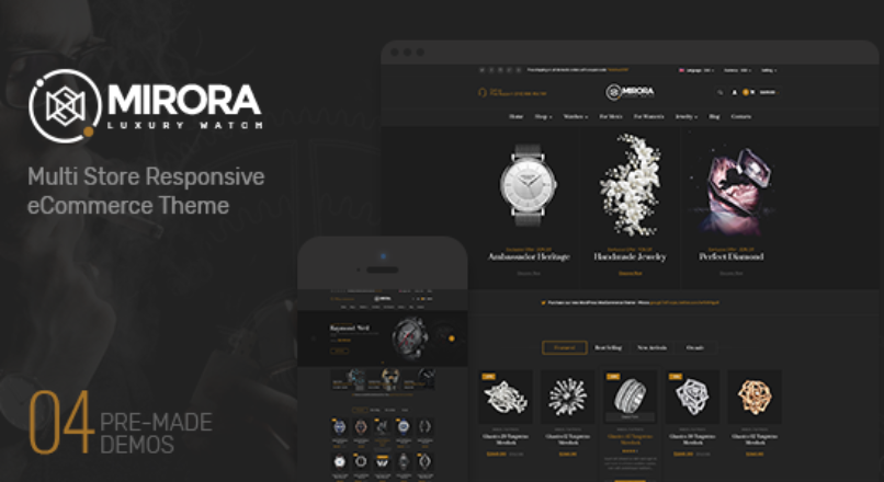 Mirora — Watch & Luxury Store Opencart Theme