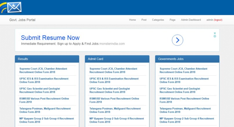 Govt Jobs Portal .NET