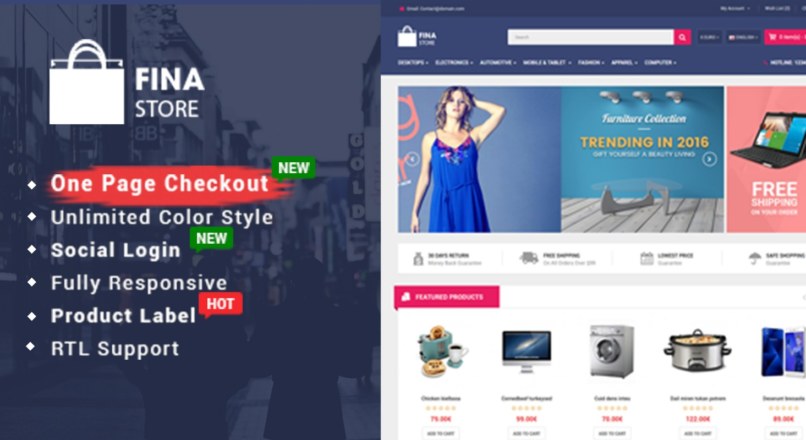 So Fina — Multipurpose eCommerce OpenCart Theme