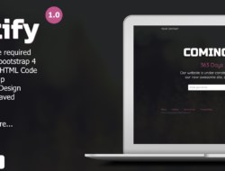 Notify — Website Landing Webpage PHP