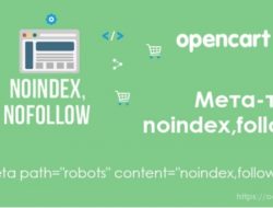 Мета-тег robots для сервисных страниц Opencart