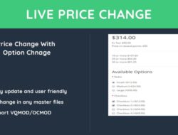 Price Change with option change OCMOD