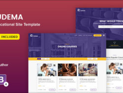 UDEMA — Modern Educational Site Template