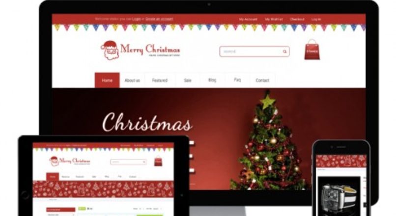 Opencart — Christmas theme — Шаблон для новогодних подарков