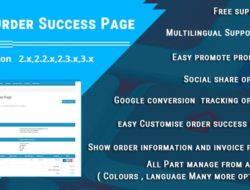 Order Success Page — Opencart 2.x-3.x